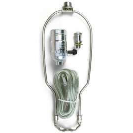 Jandorf 60139 Lamp Kit, Silver, Brushed Pewter