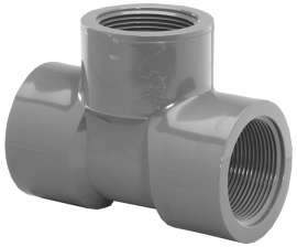 GENOVA 300 Series 354558 Pipe Tee, 1/2 in Run, FIP Run Connection, 1/2 in Branch, FIP Branch Connection