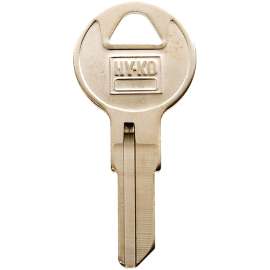HY-KO 11010IL9 Key Blank, Brass, Nickel, For: Illinois Cabinet, House Locks and Padlocks