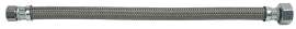 BrassCraft PSB840 Faucet Connector, 1/2 in Inlet, FIP Inlet, 1/2 in Outlet, FIP Outlet, Polymer Tubing, 12 in L