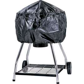 Omaha Grill Cover, 29 in W, 18 in H, Vinyl, Black