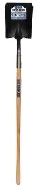 SEYMOUR 49332 Square Point Shovel, 9-1/2 in W Blade, 14 ga Gauge, Steel Blade, American Ashwood Handle, D-Shaped Handle