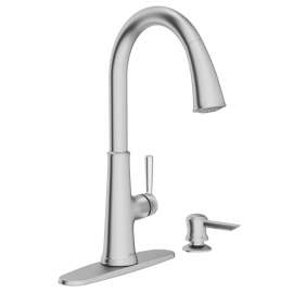 American Standard Maven Series 9319300.075 Pull-Down Kitchen Faucet with Soap Dispenser, 1.8 gpm, 1-Faucet Handle