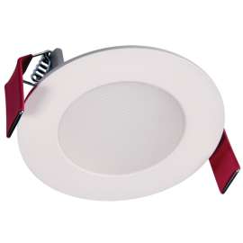 HALO HLB Series HLB3059FS1EMWR Downlight, 9 W, 277 V, LED Lamp, Aluminum, Matte White