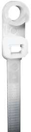 Tradeselect CTH87P100 Mounting Head Tie, 2.05 in Max Bundle Dia, Nylon, Natural