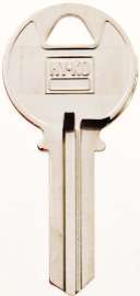 HY-KO 11010K2 Key Blank, Brass, Nickel, For: Keil Cabinet, House Locks and Padlocks