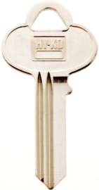 HY-KO 11010SK1 Key Blank, Brass, Nickel, For: Skillman Cabinet, House Locks and Padlocks