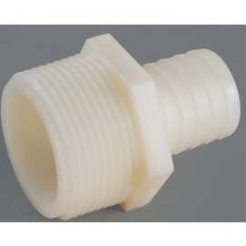 Anderson Metals 53701-0606 Hose Insert Adapter, 3/8 in, Barb, 3/8 in, MIP, 150 psi Pressure, Nylon