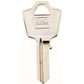 HY-KO 11010ES9 Key Blank, Brass, Nickel, For: ESP Vehicle Locks