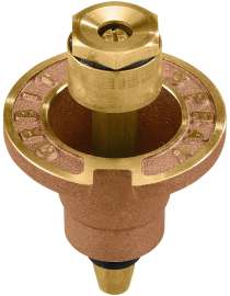 Orbit 54070 Sprinkler Head with Nozzle, 1/2 in Connection, FNPT, 12 ft, Brass