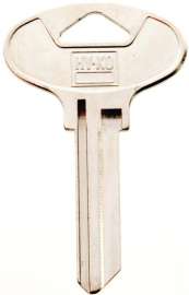 HY-KO 11010KW5 Key Blank, Brass, Nickel, For: Kwikset Cabinet, House Locks and Padlocks