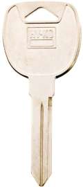 HY-KO 11010B91 Key Blank, Brass, Nickel, For Automobile, Many General Motors Vehicles