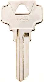 Hy-Ko 21250DE6 Key Blank, Brass, Nickel Plated