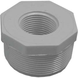 GENOVA 300 Series 34320 Pipe Reducing Bushing, 2 in MIP x 1 in FIP, White