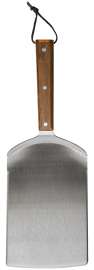 Traeger BAC532 Grill Spatula, 10 in W Blade, Stainless Steel Blade, Teak Wood Handle