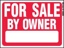 HY-KO RS-605 Real Estate Sign, For Sale By Owner, White Legend