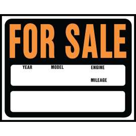 HY-KO Hy-Glo SP-112 Jumbo Identification Sign, For Sale, Fluorescent Orange Legend