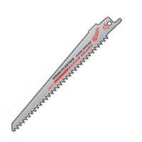 Milwaukee 48-00-5016 Reciprocating Saw Blade, 3/4 in W, 9 in L, 6 TPI, Bi-Metal Cutting Edge