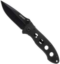 Coast C19CP Folding Knife, 3-1/2 in L Blade, Checkered Handle