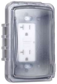 TAYMAC MM110C Flip Cover, 3.81 in W, 1 -Gang, Polycarbonate, Clear