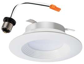 HALO LT4 Series LT460WH6930R-CA Trim Module, 7.2 W, 120 V, LED Lamp, Matte White
