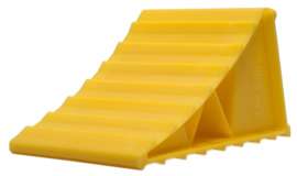 CAMCO 44412 OG Wheel Chock, Plastic, Yellow