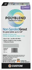 CUSTOM Polyblend PBG11510 Non-Sanded Grout, Powder, Characteristic, Platinum, 10 lb Box