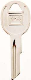 Hy-Ko 11010RA3 Key Blank, Brass, Nickel Plated