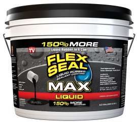 Flex Seal LFSMAXBLK02 Sealant Coating, Black, 2.5 gal, Can