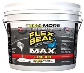 Flex Seal LFSMAXWHT02 Sealant Coating, White, 2.5 gal, Can