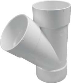 GENOVA 41060 Pipe Wye, 6 in Hub, 6 in, 6 in