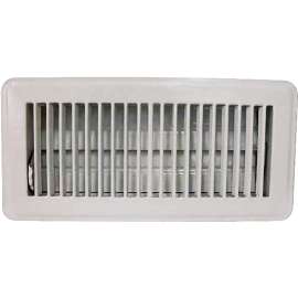 ProSource FR01-4X10W Floor Register, Steel, White