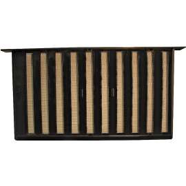 Bestvents 319BL Foundation Vent, Mesh Grill, Aluminum, Black