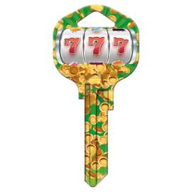 HY-KO 15005KW1-LUCK Key Blank, Painted, For: Kwikset KW1, Titan KW10 Keyways