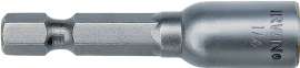 IRWIN 3547121C Nutsetter, 1/4 in Drive, Lobular Drive, 1-7/8 in L, 1/4 in L Shank, Hex Shank