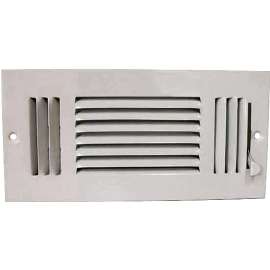 ProSource SW03-10X4 Sidewall Register, Steel, White