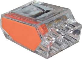 GB PushGard 10-PC3 Wire Connector, 12 to 22 AWG Wire, Copper Contact, Polycarbonate Housing Material, Orange