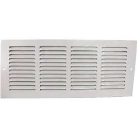 ProSource 1RA1406 Air Return Grille, 14 in L x 6 in W, White