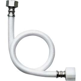 FLUIDMASTER B1TV12 Toilet Connector, 3/8 in Inlet, Compression Inlet, 7/8 in Outlet, Ballcock Outlet, Vinyl Tubing