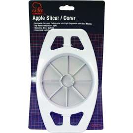 CHEF CRAFT 20021 Apple Slicer, Stainless Steel Blade, Plastic Handle, White, Dishwasher Safe: Yes