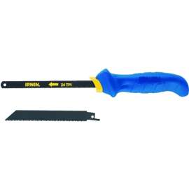 IRWIN 2015100 Handsaw, 10 in Metal, 5-1/4 in Wood L Blade, 10 Wood, 24 Metal TPI, Ergonomic Handle