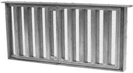 LOMANCO LomanCool 179 Foundation Vent, 16 in W, 8 in H, 56 sq-in Net Free Ventilating Area, Mesh Grill, Aluminum