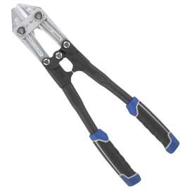 Vulcan JL-WD-0614 Bolt Cutter, 5 mm Cutting Capacity, Chrome-Molybdenum Steel Jaw, 14 in OAL, Black/Blue Handle