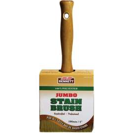 BENNETT JMB POLY 4 Paint Brush, 4 in W, Polyester Bristle