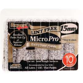 BENNETT 10X4 MP15 Pile Roller, 15 mm Thick Nap, 4 in L, Microfiber Cover