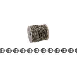 BARON 7263 Ball Chain, #36, 164 ft L, Chrome-Plated