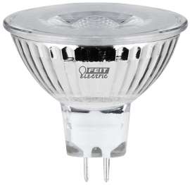 Feit Electric BPEXN/930CA/3 LED Bulb, Track/Recessed, MR16 Lamp, 50 W Equivalent, GU5.3 Lamp Base, Dimmable, Silver