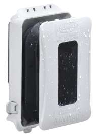 TAYMAC EXTRA DUTY ML500W Electrical Box Cover, 3 in L, 4.04 in W, 1 -Gang, Polycarbonate/Synthetic Neoprene Rubber