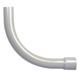 Homerite 020504 Conduit Elbow, 90 deg Angle, 1-1/4 in Bell End, PVC