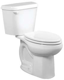 American Standard Colony Series 751AA001.020 Complete Toilet, Elongated Bowl, 1.6 gpf Flush, 12 in Rough-In, White